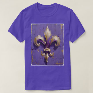 Camiseta Fleur de lis Mardi Gras T-Shirt