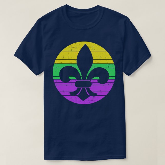 Camiseta fleur de lis para comemoração do carnaval (Frente do Design)