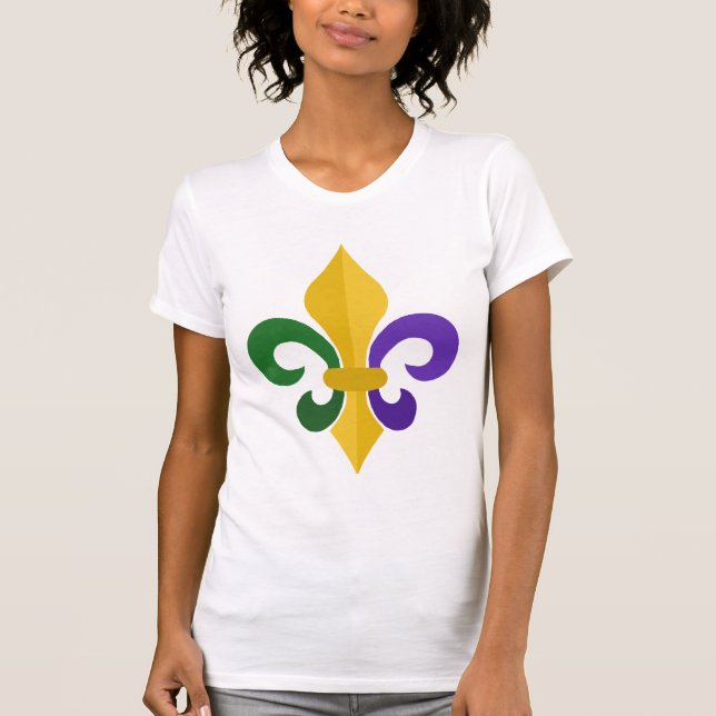 Camiseta Fleur-de-lys Mardis Gras (Frente)