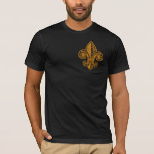 Camiseta Fleur floral Dourado #1