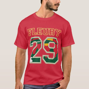 Camiseta FLEURY 29 Wild Goalie Flower Minnesota Pro Ice Hoc
