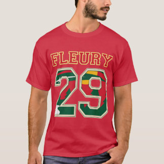 Camiseta FLEURY 29 Wild Goalie Flower Minnesota Pro Ice Hoc