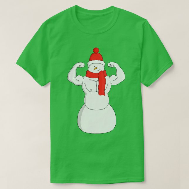Camiseta Flex Muscle Snowman 1 (Frente do Design)