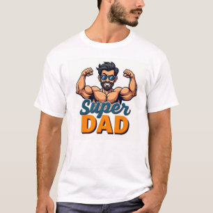 Camiseta Flex Super Pai - Presente de Dia do Pai E