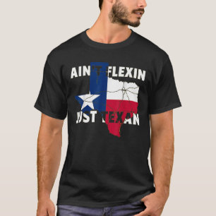 Camiseta Flexin just Texan State map boys