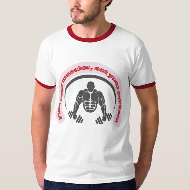 Camiseta flexionar seus músculos (Frente)