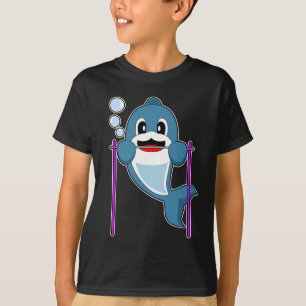Camiseta Flexões de Golfinhos Fisiculturistas