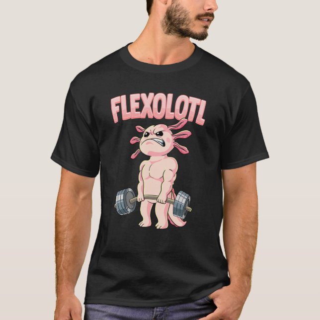Camiseta Flexolotl Axolotl Gym (Frente)