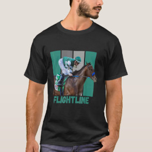 Camiseta Flightline Horse Racing Puro Sangue Del Mar Santa
