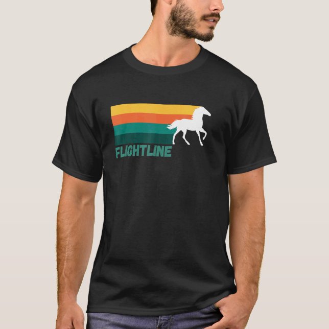 Camiseta Flightline Thoroughbred Racing, Del Mar, Santa Ani (Frente)