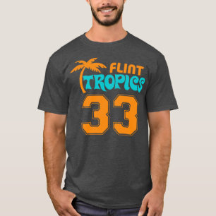 Camiseta Flint Michigan Tropics Defunct Funny Sports Logo