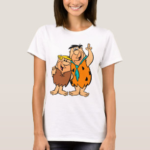 Camiseta Flintstone da entulho e do Fred da discussão
