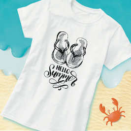 Camiseta Flip Flops Olá Verão
