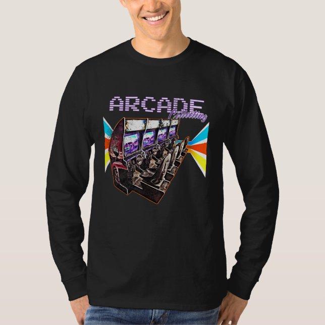 Camiseta Flipper Pinball Retro Gamer Arcade Game (Frente)