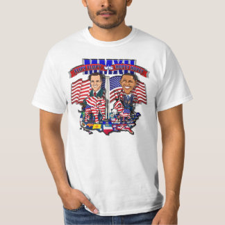 Camiseta Flipy Flopy contra a sátira 2012 de Romney Obama
