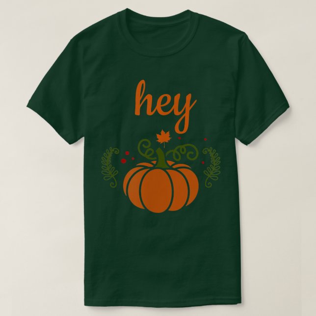 Camiseta Flirk Fall Autumn Halloween Ei Pumpkin (Frente do Design)