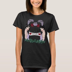 Camiseta Flirty queper 1920 flapper Girl retro lesbian LGB