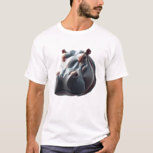 Camiseta Float com Hippo: Teto de Arte Whimsical