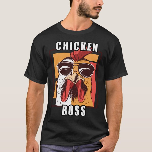 Camiseta Flock Boss flock Boss Huhn Love  Roosters (Frente)