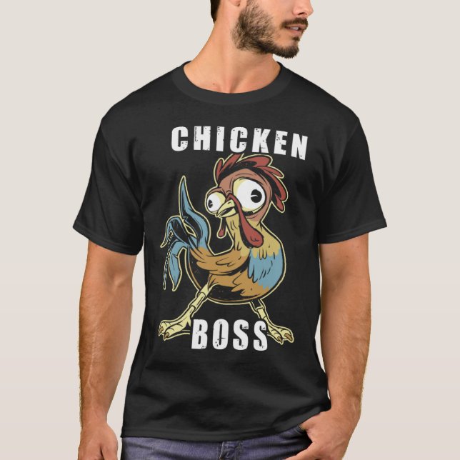 Camiseta Flock Boss flock Boss Huhn Love  Roosters  2 (Frente)
