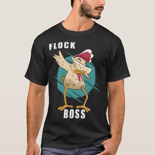 Camiseta Flock Boss flock Boss Huhn Love Roosters 6 (Frente)