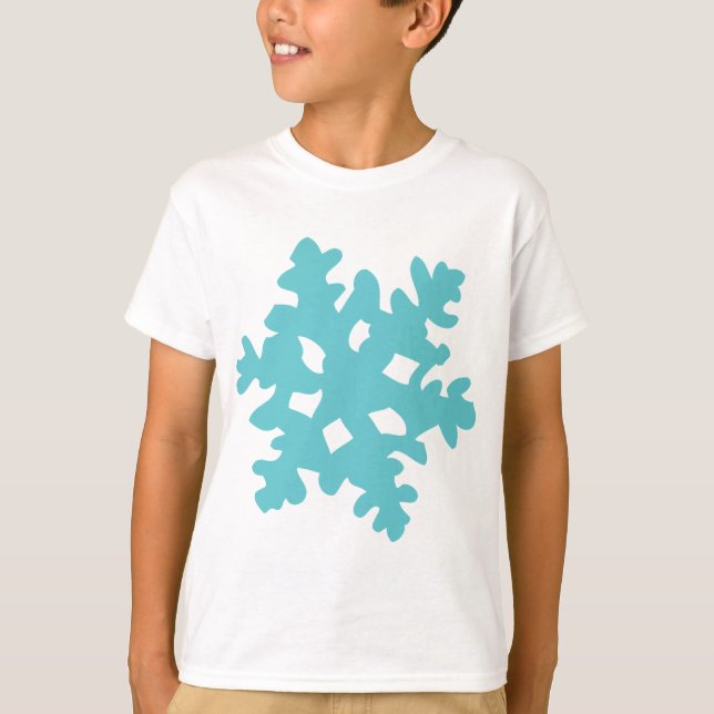 Camiseta floco da neve do gelo - floco de neve (Frente)