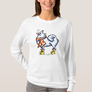 Camiseta Floco de neve americano do cão Eskimo do Samoyed