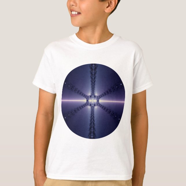 Camiseta Floco de neve azul (Frente)