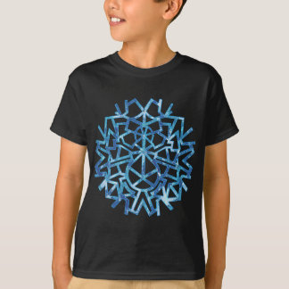 Camiseta Floco de neve azul do boneco de neve