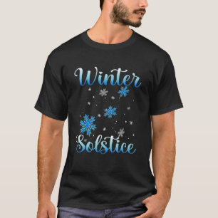 Camiseta Floco de neve azul-solstício de inverno Abençoado 