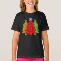 Floco de neve de árvore de Natal, verde-de-ouro es