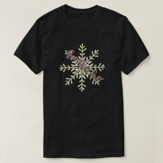 Camiseta Floco de Neve de Natal | Ho Ho Ho