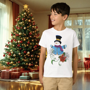 Camiseta Floco de Neve do Chapéu Superior