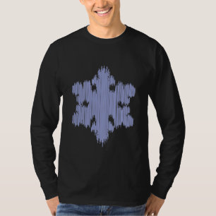 Camiseta Floco de neve do sincelo - a Capa longa dos homens