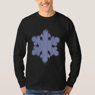 Camiseta Floco de neve do sincelo - a Capa longa dos homens
