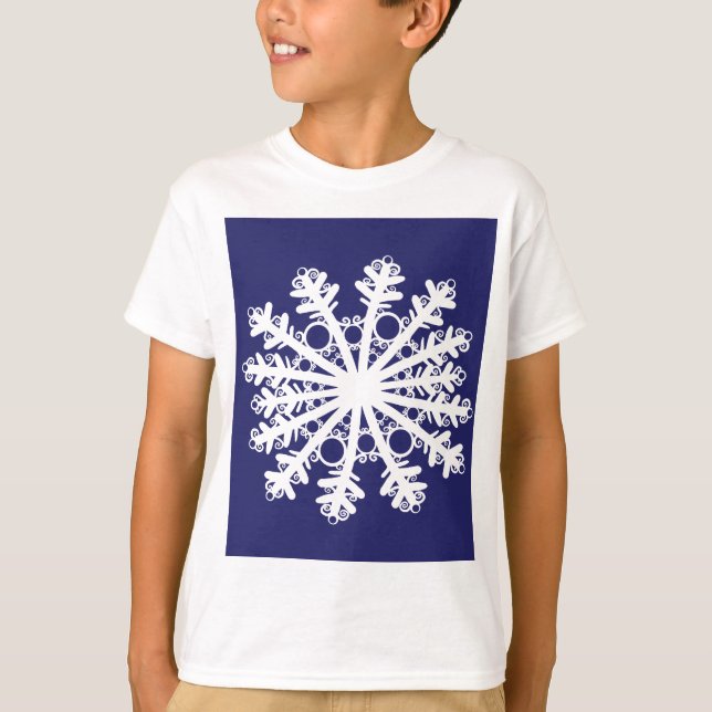 Camiseta Floco de neve mim (Frente)