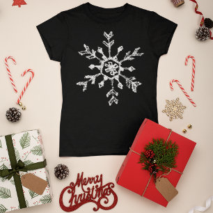 Camiseta Floco de Neve Russo de Natal