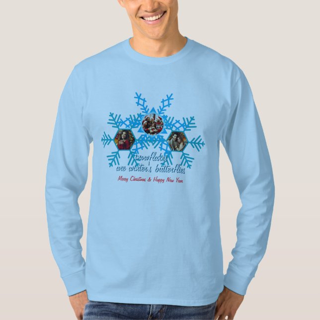 Camiseta Flocos de neve (Frente)