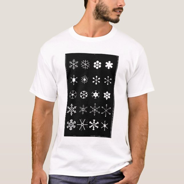 Camiseta Flocos de Neve (Frente)