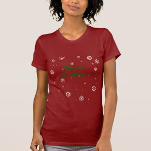 Camiseta Flocos de neve do Feliz Natal
