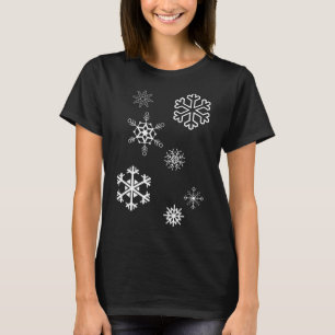 Camiseta Flocos De Neve O Inverno Está Aqui E A Neve