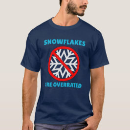 Camiseta Flocos de neve são chupados pelo inverno