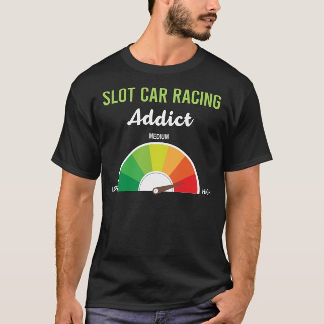 Camiseta Flocos de slot para carro de vício (Frente)