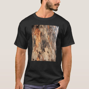 Camiseta Flocos Exfoliantes Da Casca Da Árvore De Eucalipto