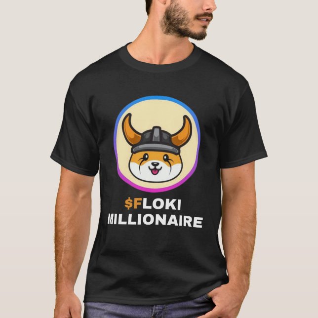 Camiseta Floki Millionaire Floki Inu Token Coin Crypto Hodl (Frente)