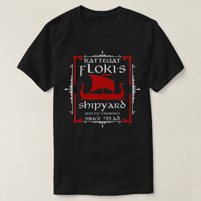 Camiseta Flokis estaleiro Kattegat Vikings  (Frente do Design)