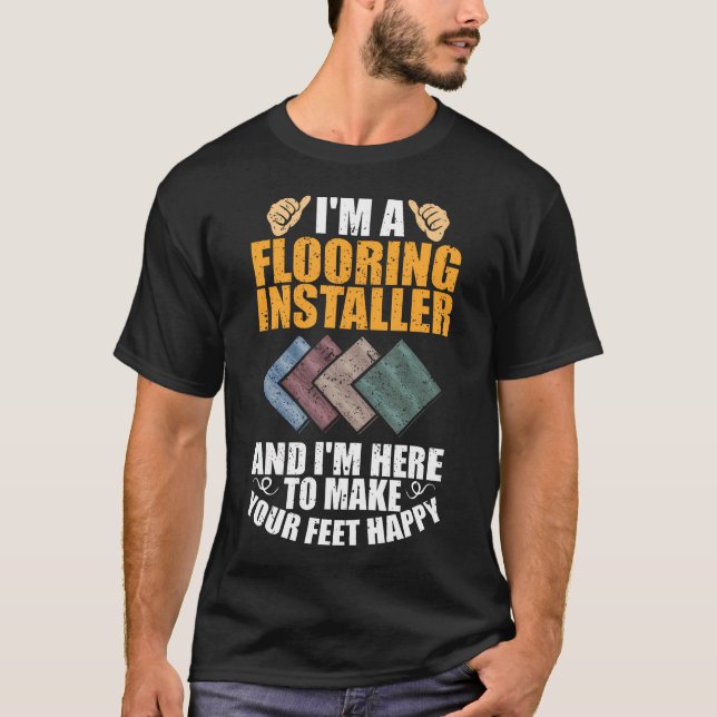 Camiseta Flooring Expert Flooring Installation Flooring Ins (Frente)