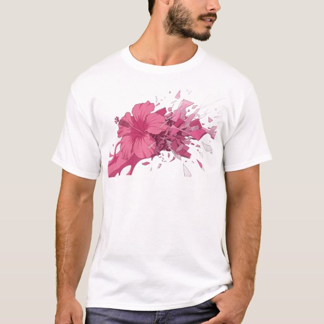 Camiseta Flor ABSTRACTA 13 Design Visual (Frente)