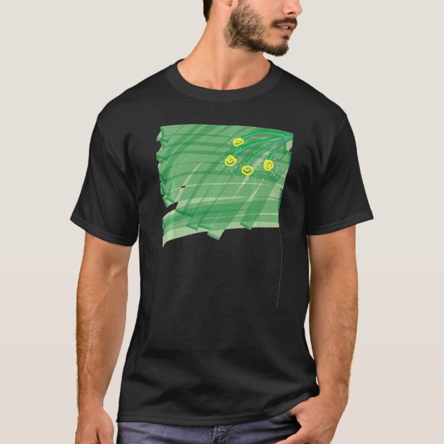 Camiseta Flor Abstrata (Frente)