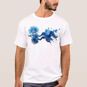 Camiseta FLOR ABSTRATA FRESCO 16 Arte Moderna